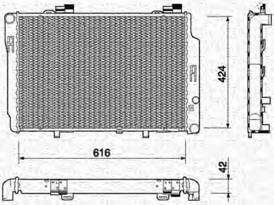 MAGNETI MARELLI 350213765000 -  Радиатор, охлаждение двигателя